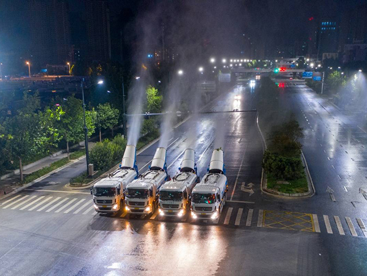 除塵霧炮機的供水壓力有什么作用？