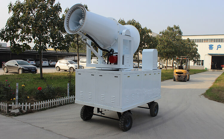 儲煤場移動式霧炮機(jī)降塵處理效果分析