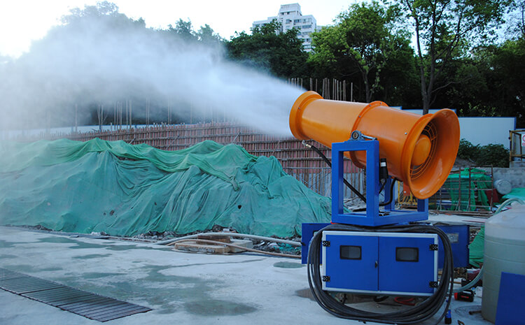霧炮機(jī)水霧降塵在巖石開采中的效果怎么樣？