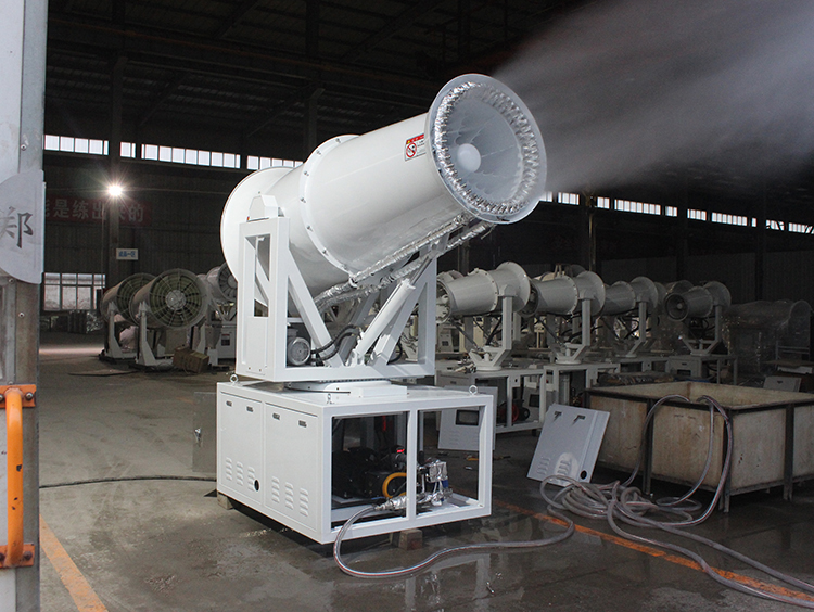 除塵霧炮機(jī)參數(shù)分析-使用前后粉塵濃度采樣