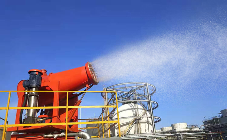 煤場除塵射霧器是怎樣抑制粉塵的？